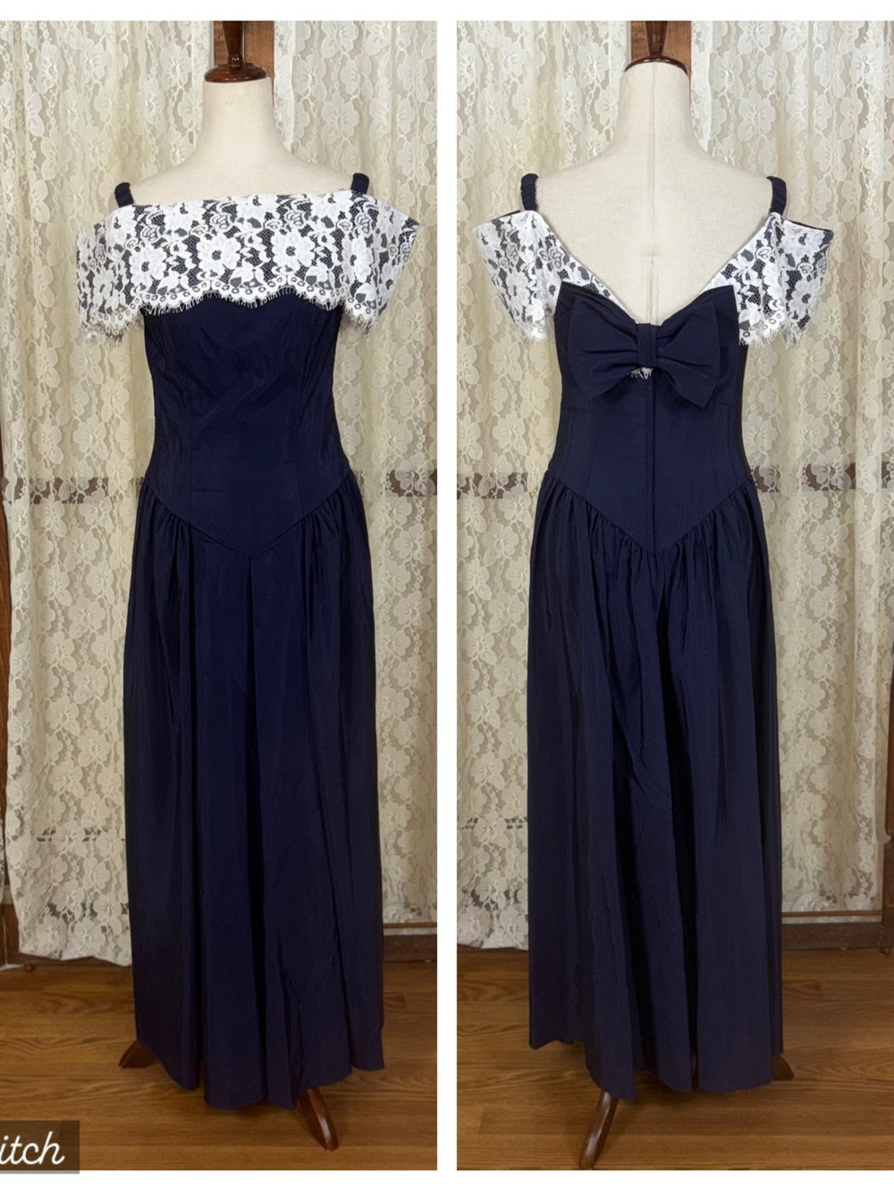 Gorgeous Vintage 90s Jordan Off Shoulder Formal Gown